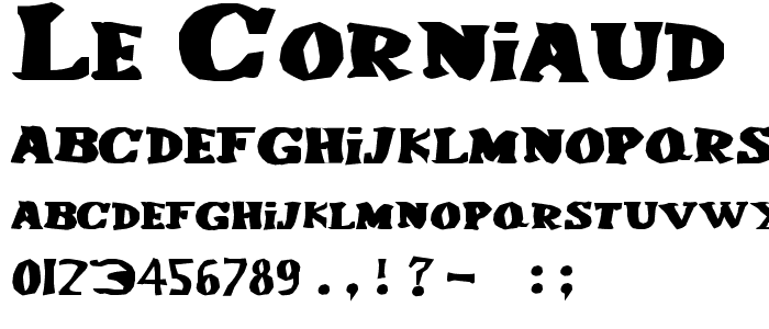 Le Corniaud font
